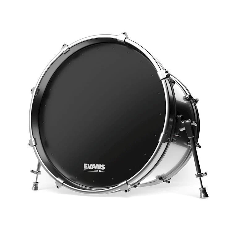 Evans EQ1 Resonant Black Bass Drum Head, 20 Inch - Image 5