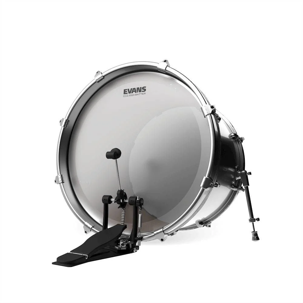 Evans EQ3 Frosted Bass Drum Head, 18 Inch - Image 2