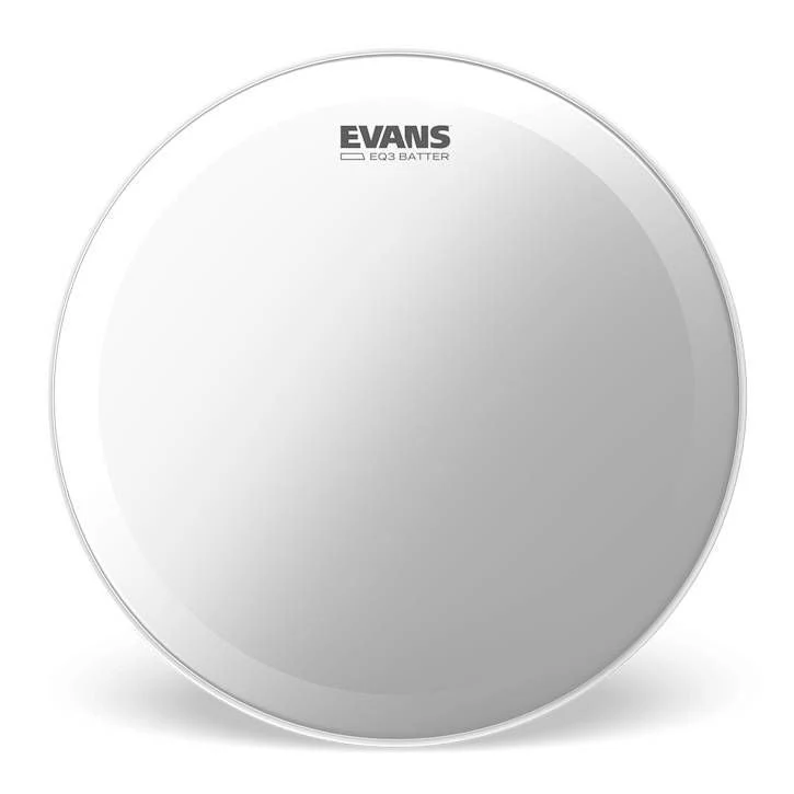 Evans EQ3 Frosted Bass Drum Head, 24 Inch
