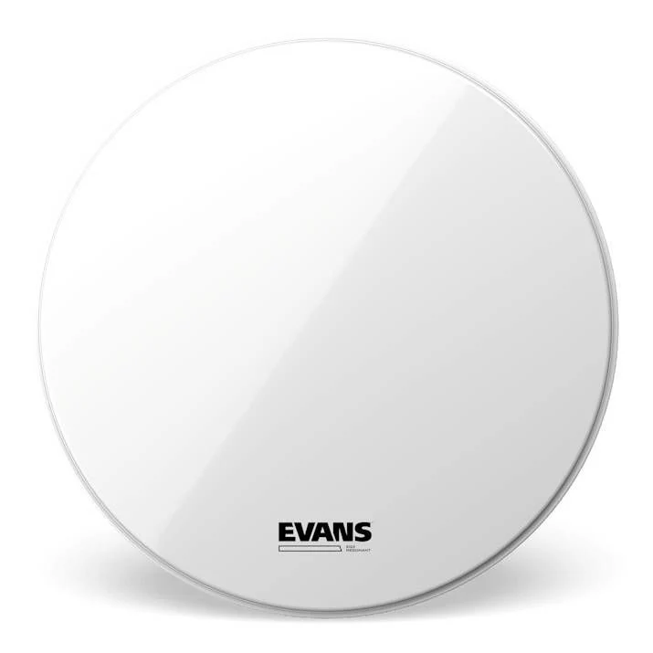 Evans EQ3 No Port Resonant Smooth White Bass Drumhead - 28 Inch - Image 4