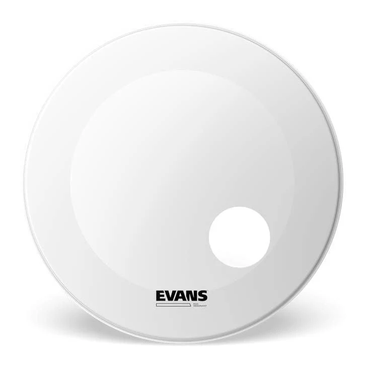 Evans EQ3 Resonant Coated White Bass Drum Head, 24 Inch
