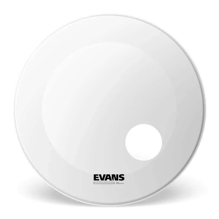 Evans EQ3 Resonant Coated White Bass Drum Head, 24 Inch - Image 4