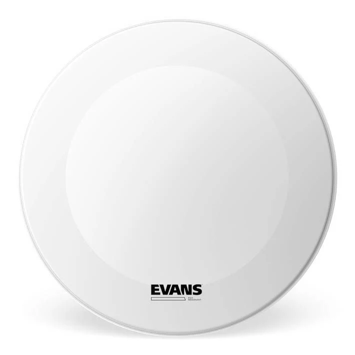 Evans EQ3 Resonant Coated White Bass Drum Head, No Port, 18 Inch - Image 4