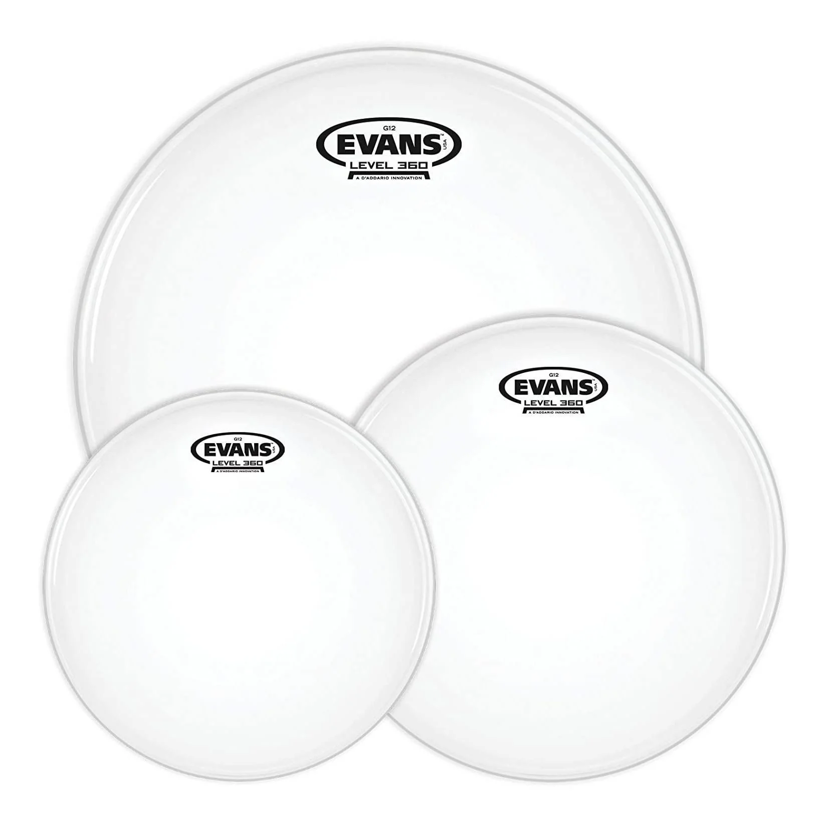 Evans G12 Coated Tom Pack Rock Drumheads (10 inch, 12 inch, 16 inch) - Image 2