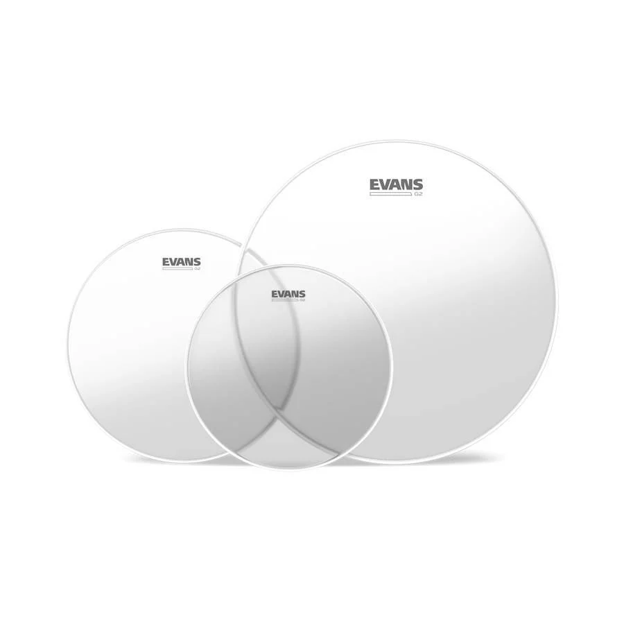 Evans G2 Tompack, Clear, Fusion (10 inch, 12 inch, 14 inch) - Image 2