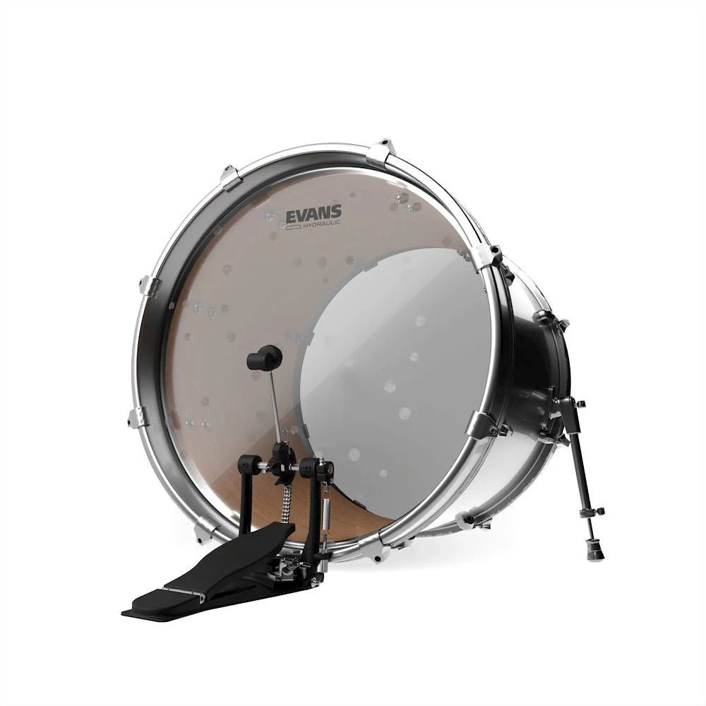 Evans Hydraulic Glass (Clear) Bass Drum Head, 22 Inch - Image 2