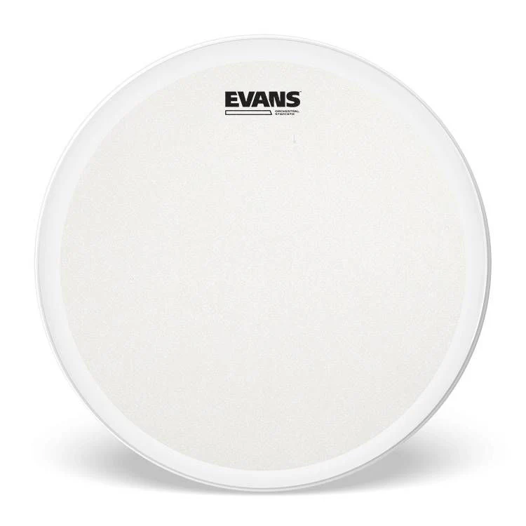 Evans Orchestral Stacatto Coated White Snare Drum Head, 14 Inch - Image 4