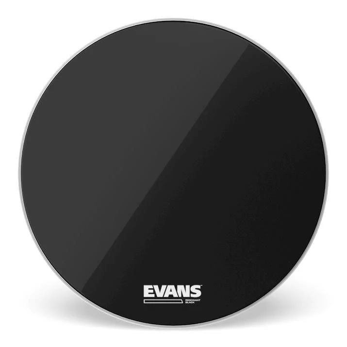 Evans Resonant Black Bass Drum Head, 18 Inch - Image 4