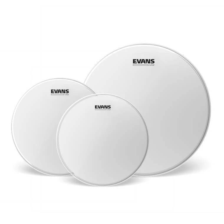 Evans UV2 Coated Tom Pack - Standard (12 inch 13 inch 16 inch) Drumheads - Image 2