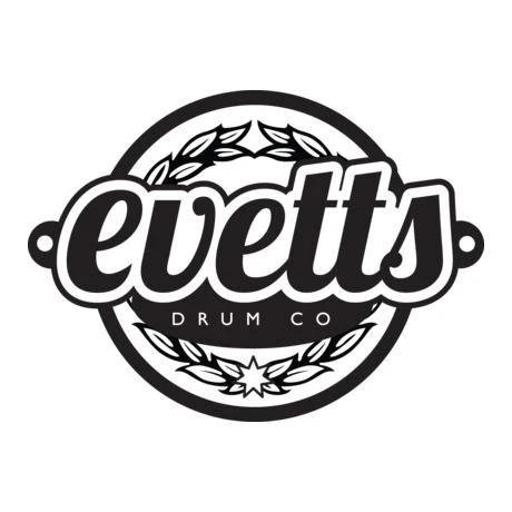 Evetts 14 x 6.5 inch Tasmanian Blackwood Snare Drum - Smooth Satin in Ebony