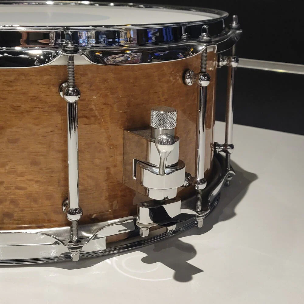 Evetts 14 x 6.5 Jarrah Snare Drum - High Gloss - Image 5