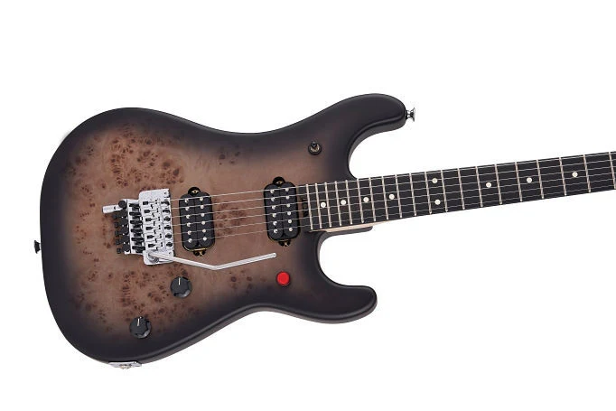 EVH 5150 Deluxe Series Electric Guitar with Ebony Fingerboard in Black Burst - Image 3
