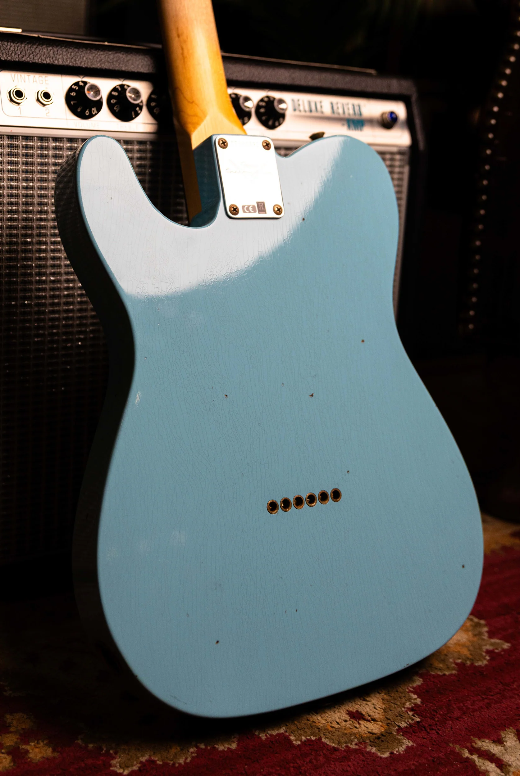 Fender 1963 Journeyman Telecaster Electric Guitar Relic 3A Rosewood Fingerboard in Daphne Blue - Image 4