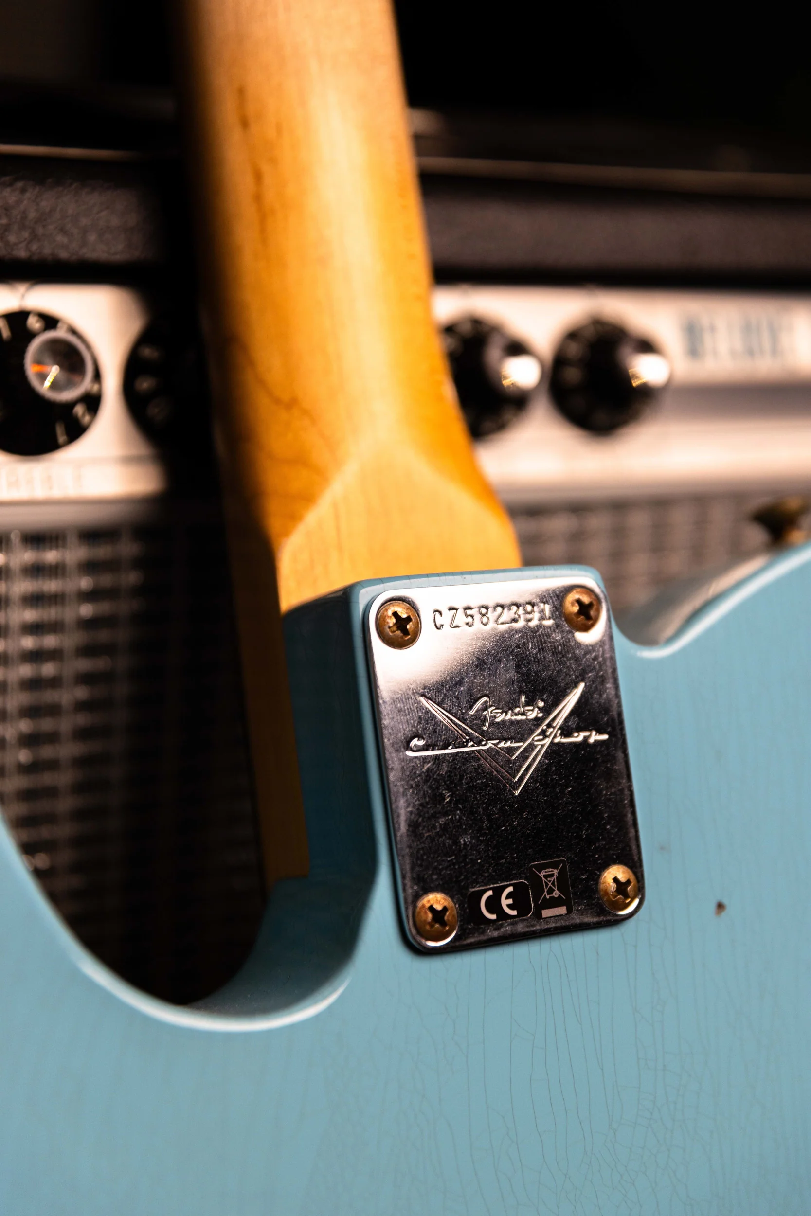 Fender 1963 Journeyman Telecaster Electric Guitar Relic 3A Rosewood Fingerboard in Daphne Blue - Image 6