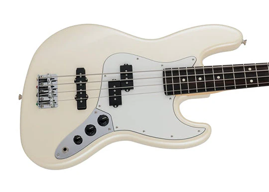 Fender 2024 Collection Made in Japan Hybrid II Jazz Bass PJ w/Rosewood Fretboard - Olympic Pearl - Image 3