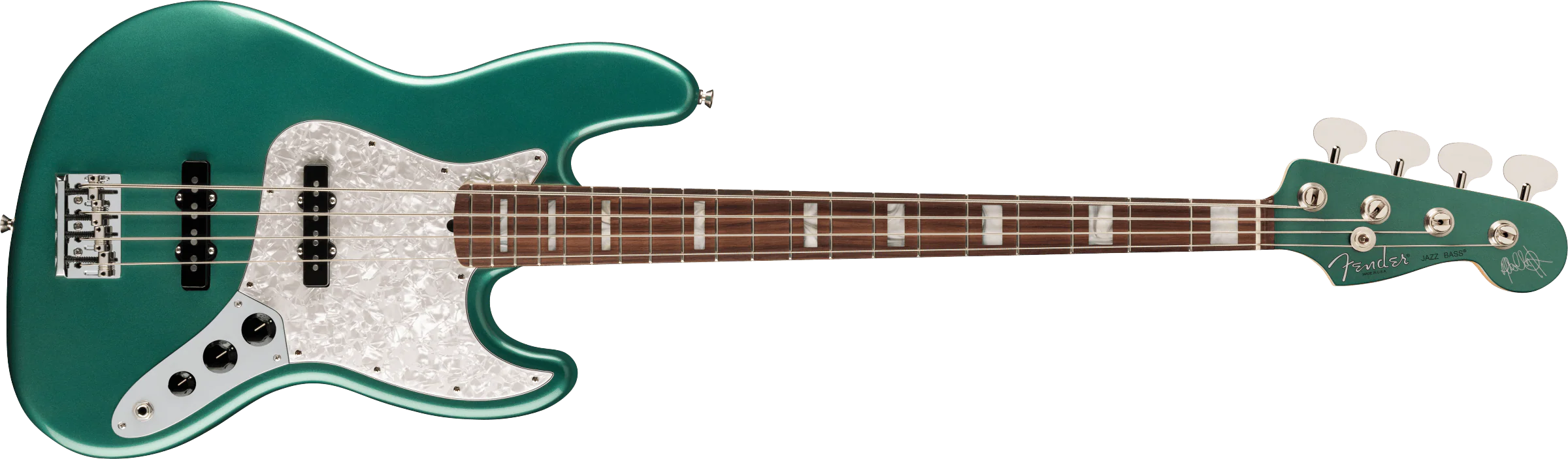 Fender Adam Clayton Jazz Bass RW FB Sherwood Green Mtlc