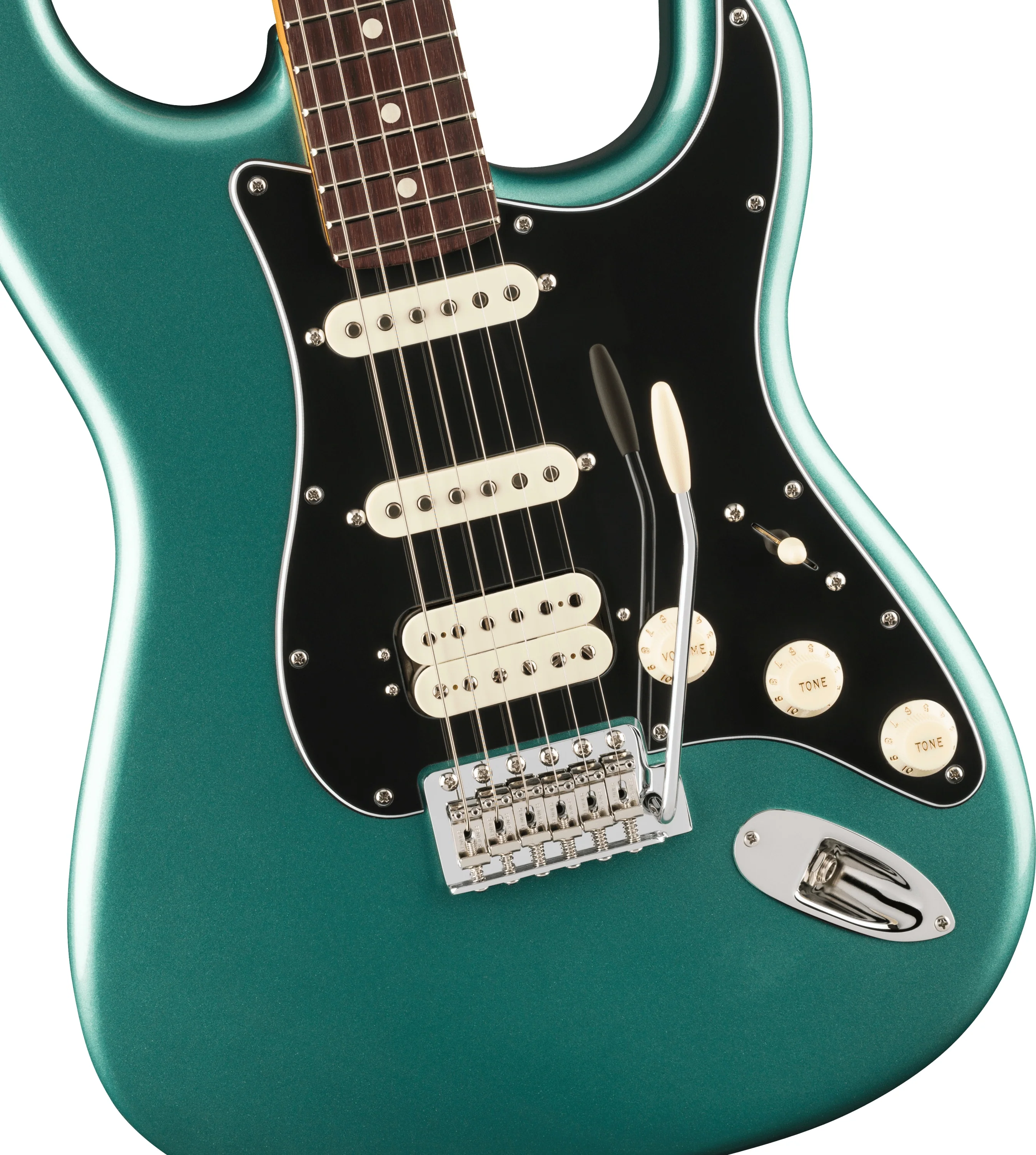 Fender American Pro Classic Strat HSS RW FB - Faded Sherwood Green Met - Image 3