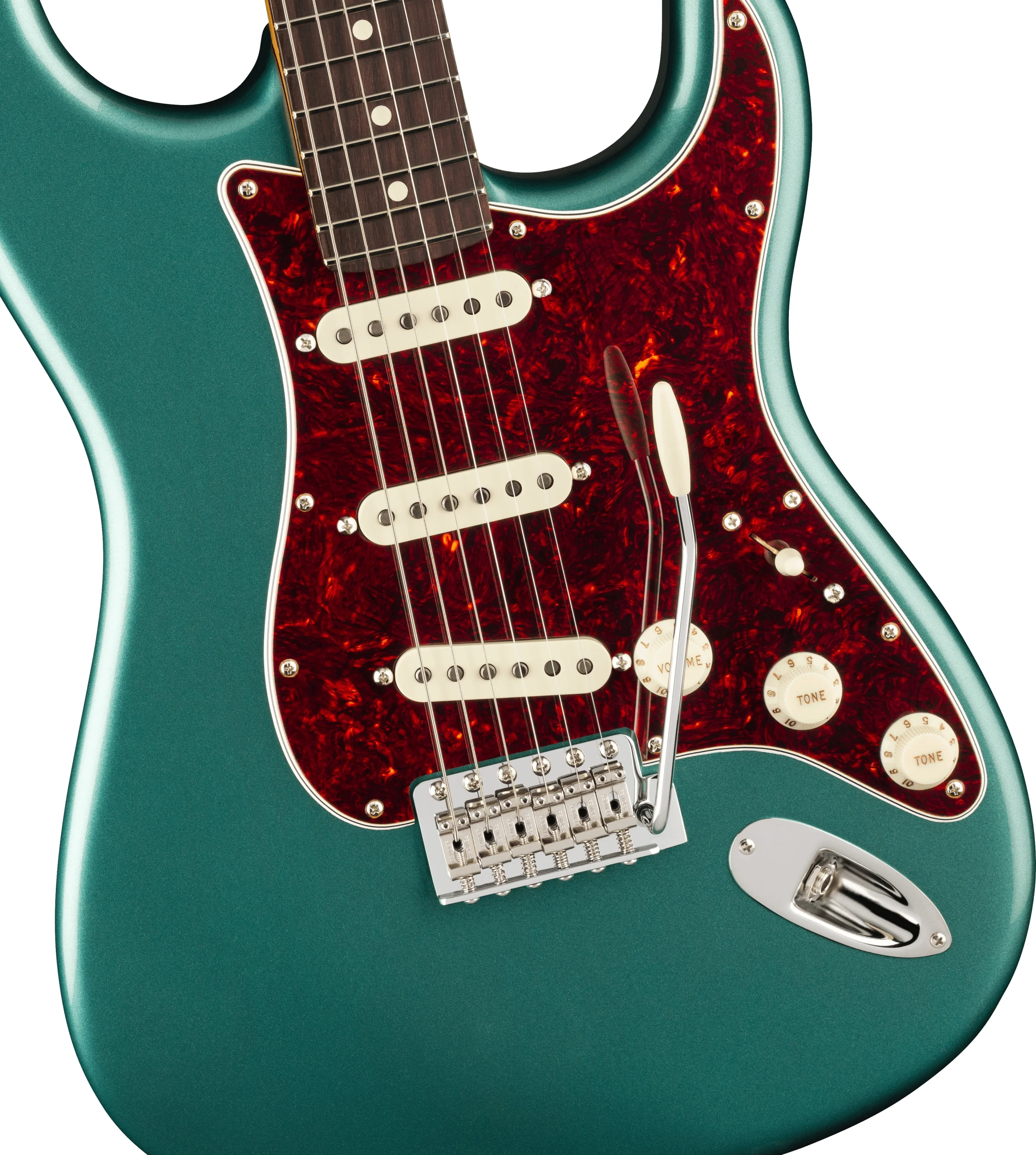 Fender American Pro Classic Strat RW FB - Faded Sherwood Green Met - Image 3