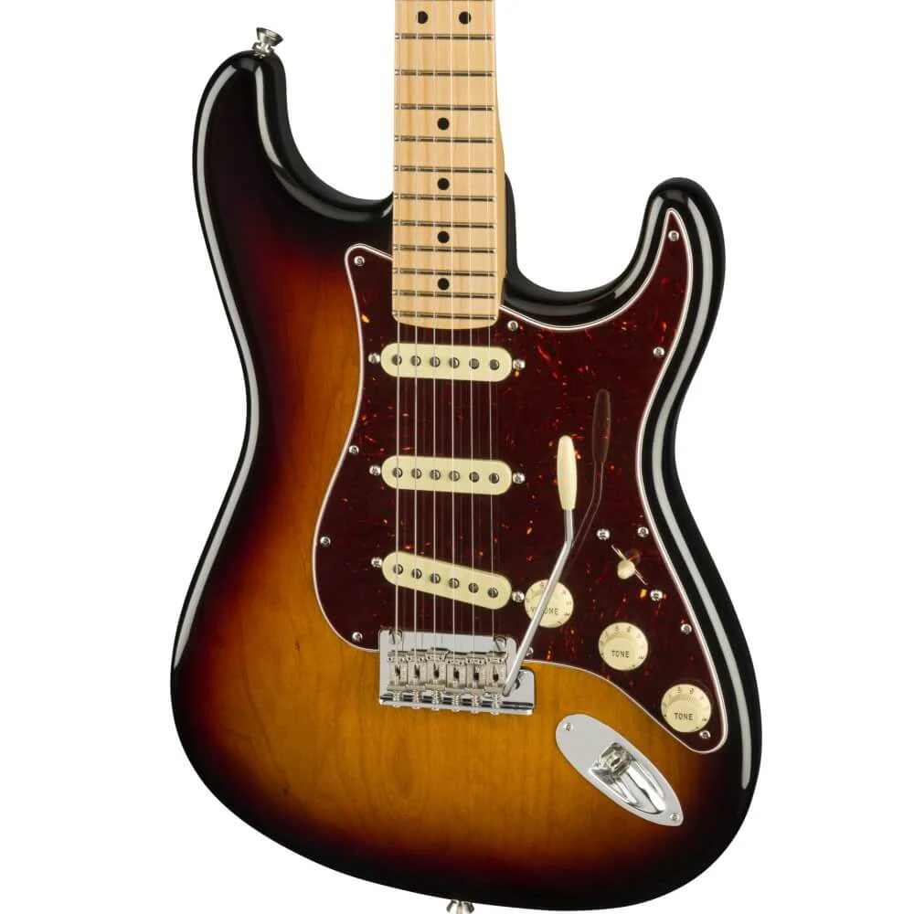 Fender American Professional II Stratocaster Guitar w Maple Fretboard - 3-Colouror Sunburst - Image 3