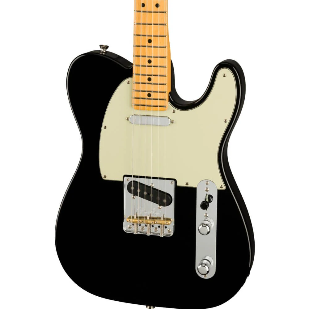 Fender American Professional II Telecaster Electric Guitar w Maple Fretboard - Black - Image 3