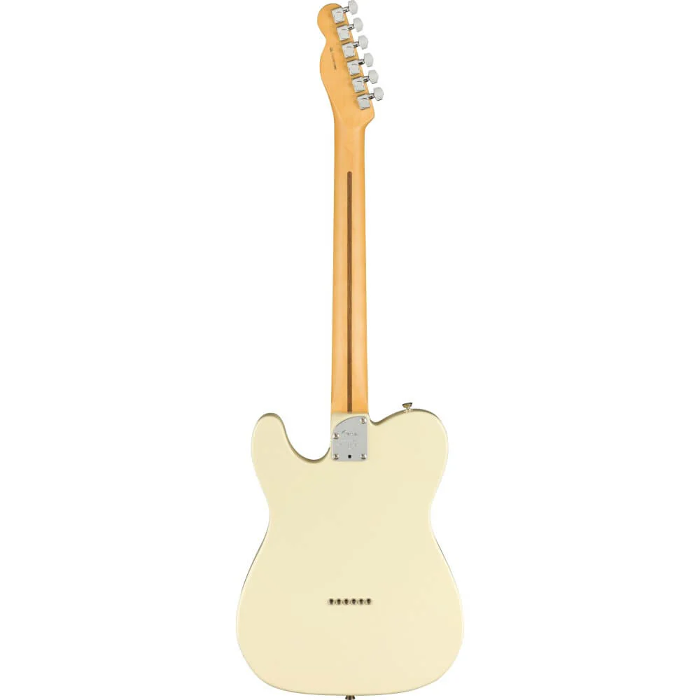 Fender American Professional II Telecaster Guitar w Rosewood Fretboard - Olympic White - Image 2