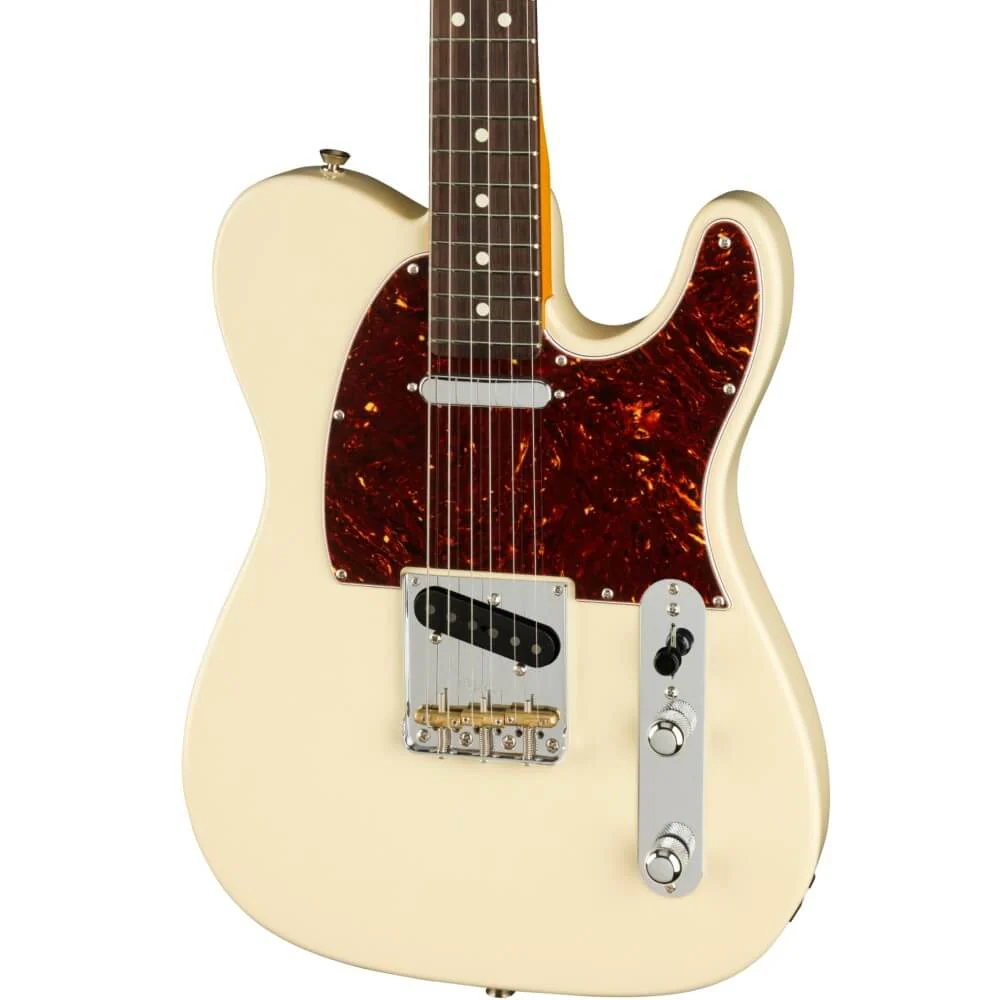 Fender American Professional II Telecaster Guitar w Rosewood Fretboard - Olympic White - Image 3