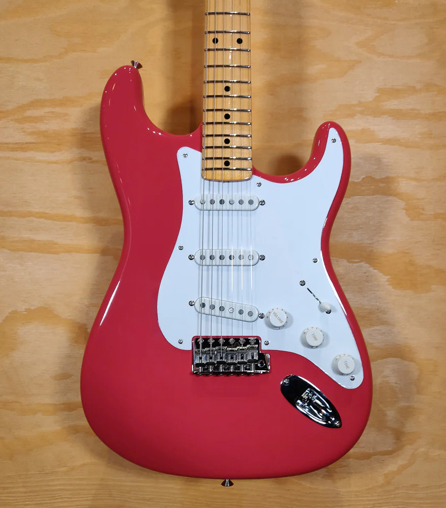 Fender Custom Shop Ltd Ed 70th Anniversary 1954 Strat NOS Electric Guitar in Fiesta Red - Image 3