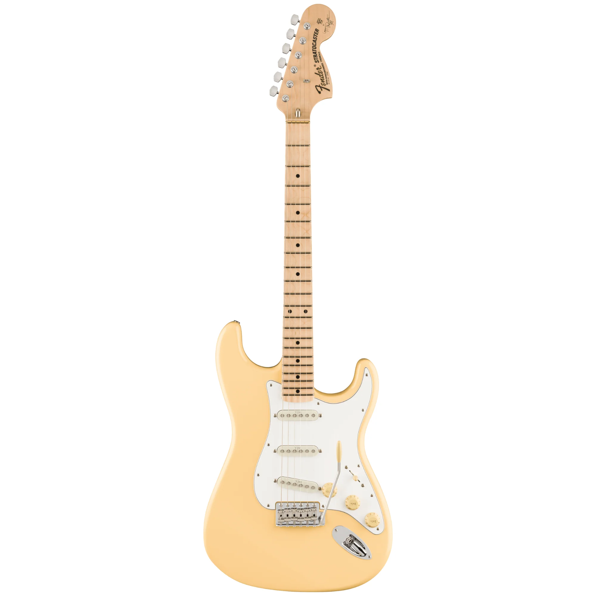 Fender Custom Yngwie Malmsteen Signature Strat Scal w/Maple Fretboard - Vintage White
