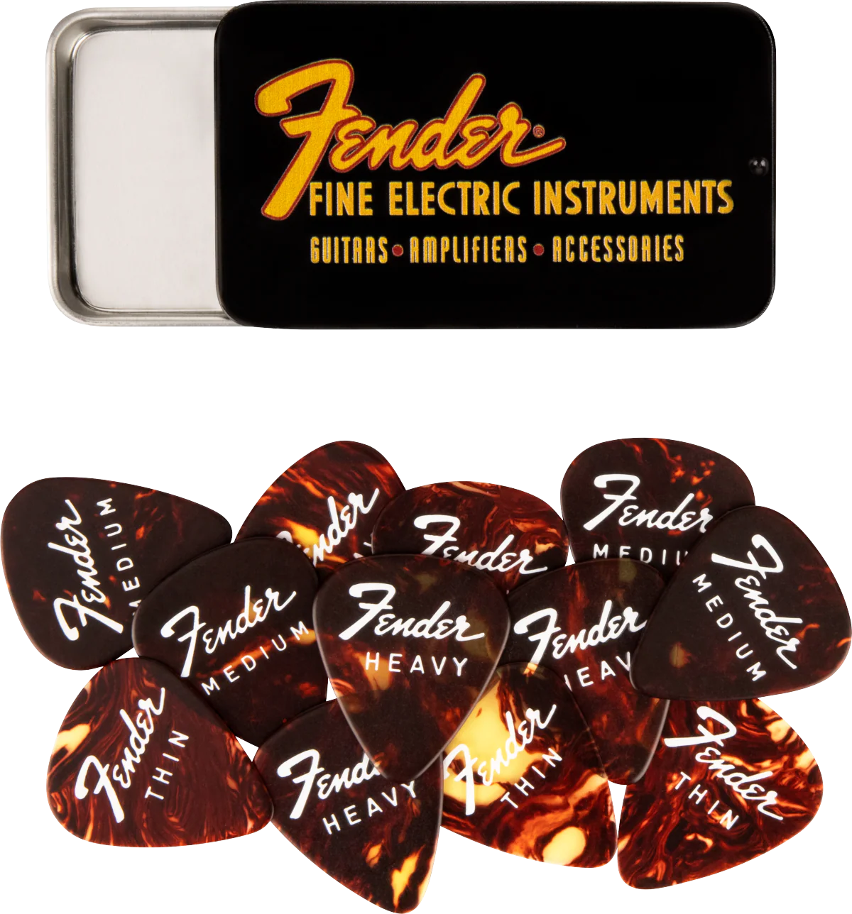 Fender Fine Electric Pick Tin -12 Pack - Image 7