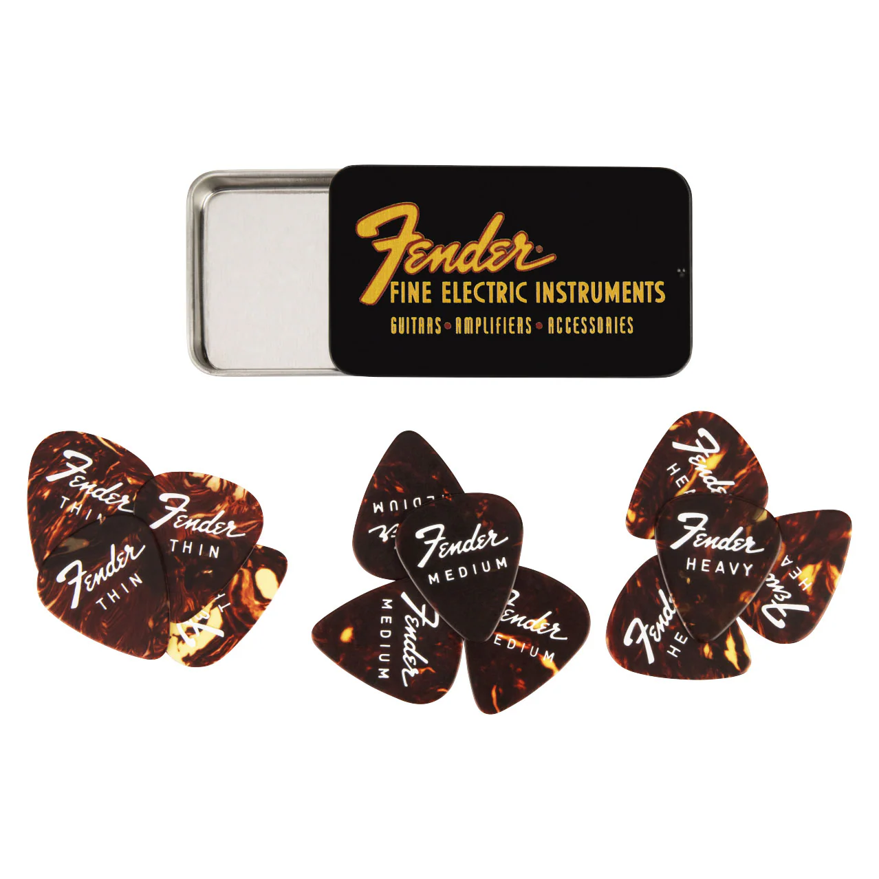 Fender Fine Electric Pick Tin -12 Pack - Image 9