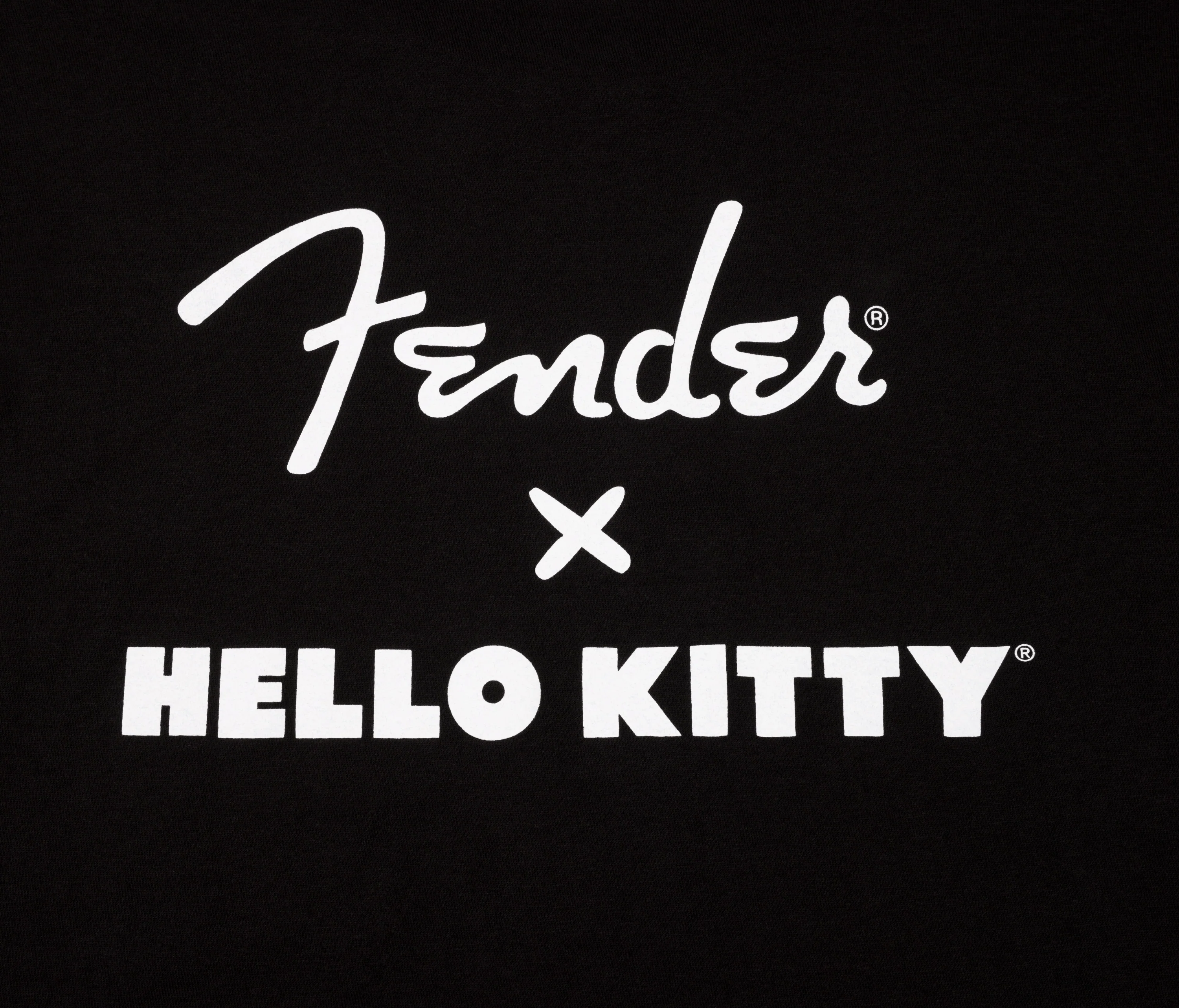 Fender Hello Kitty Sm Front Hit Logo Tee - Black (M) - Image 4