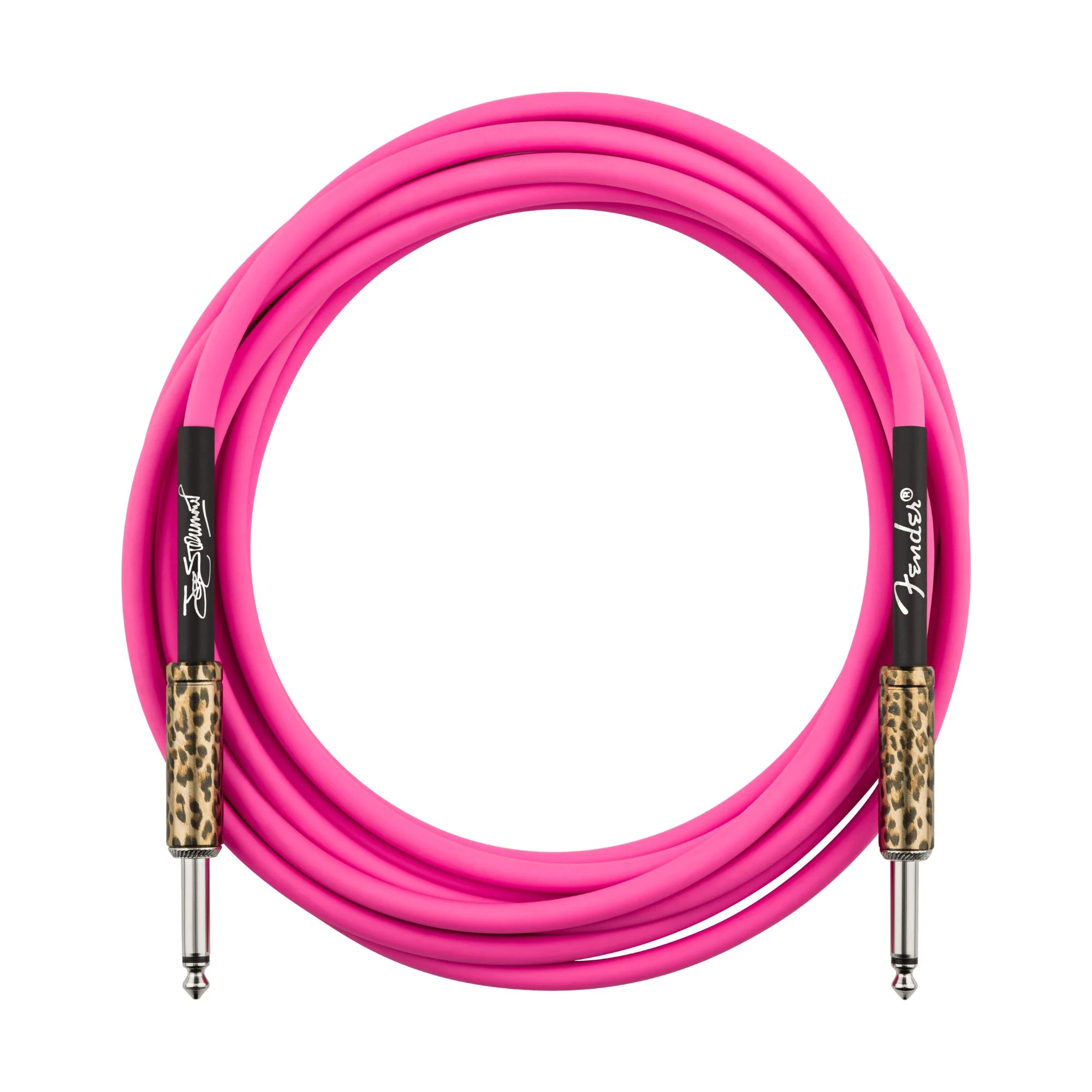 Fender Joe Strummer 13' Instrument Cable, Pink Leopard - Image 2