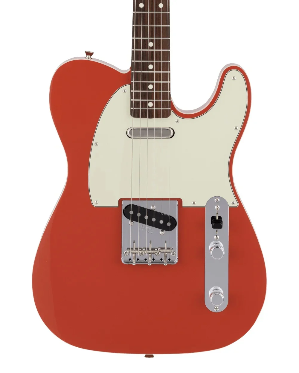 Fender Made in Japan Traditional 60s Telecaster Custom Rosewood FB Electric Guitar- Fiesta Red - Image 3