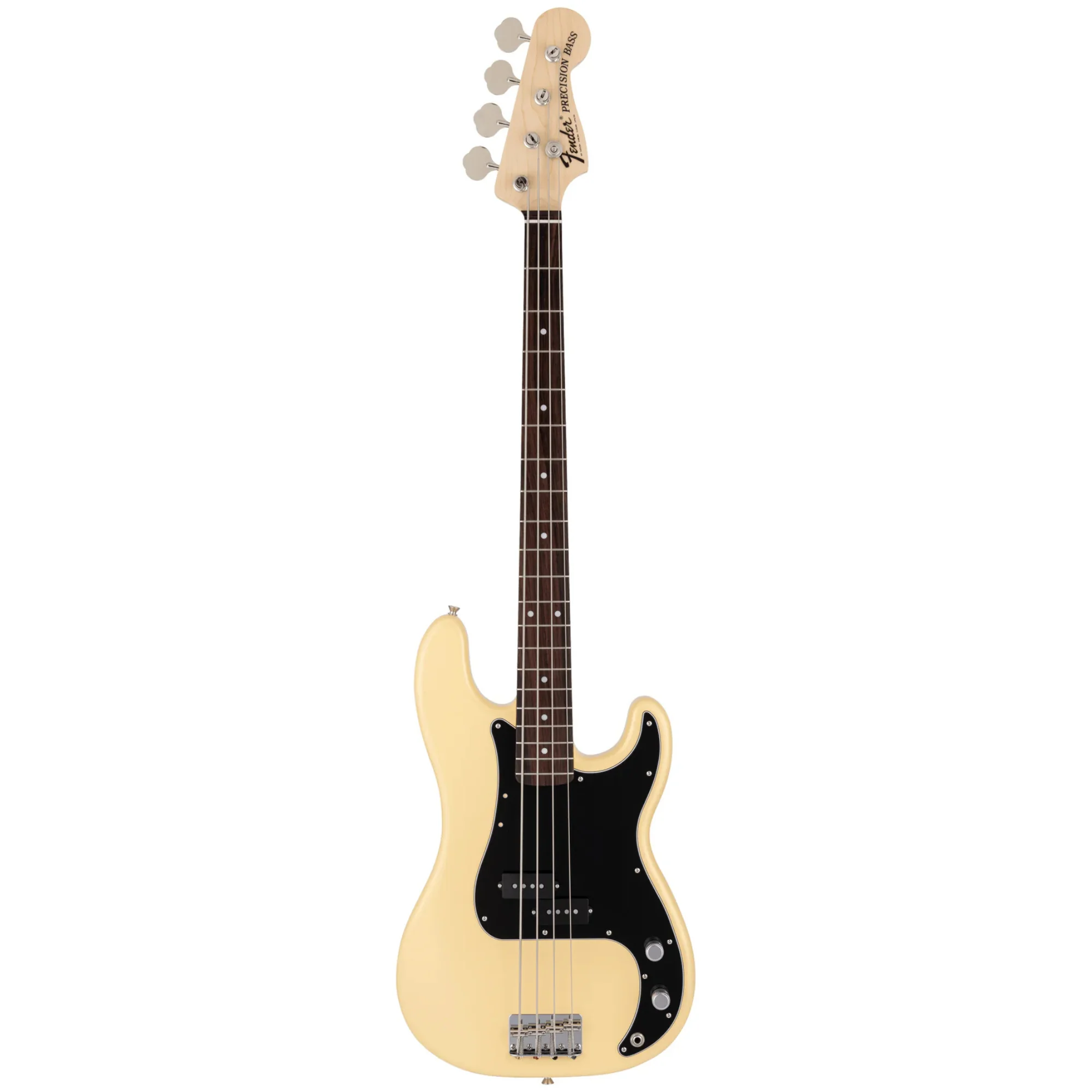 Fender Made in Japan Traditional 70s Precision Bass Rosewood FB Bass Guitar- Vintage White