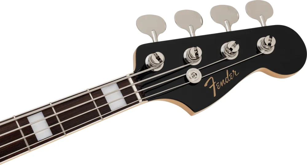 Fender Made in Japan Traditional Late 60s Jazz Bass Rosewood FB Bass Guitar- Black - Image 4