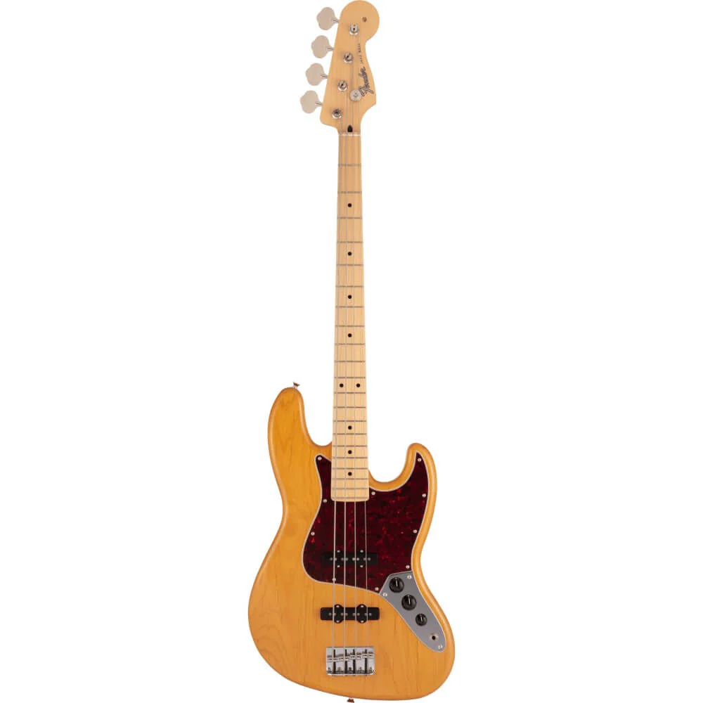 Fender MIJ Hybrid II Jazz Bass Guitar w/Maple Fretboard - Vintage Natural
