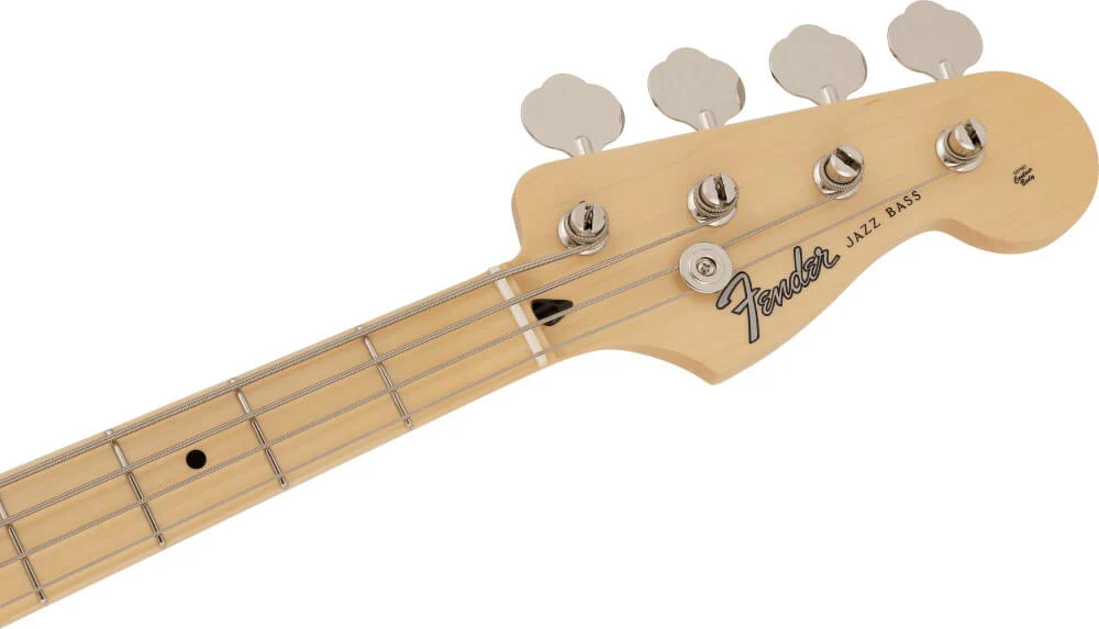 Fender MIJ Hybrid II Jazz Bass w/Maple Fretboard - Black - Image 4