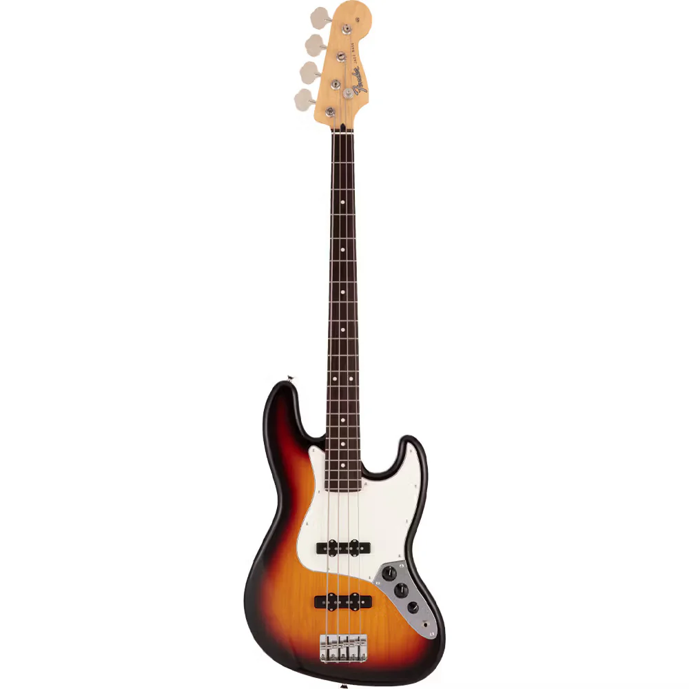 Fender MIJ Hybrid II Jazz Bass w/Rosewood Fretboard - 3 Colour Burst