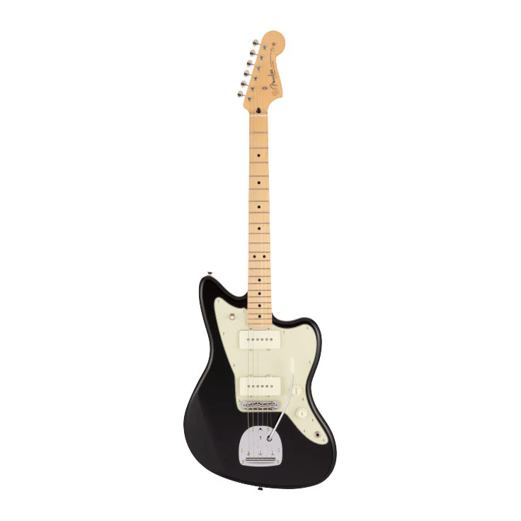 Fender MIJ Hybrid II Jazz Electric Guitar w/Maple Fretboard - Black