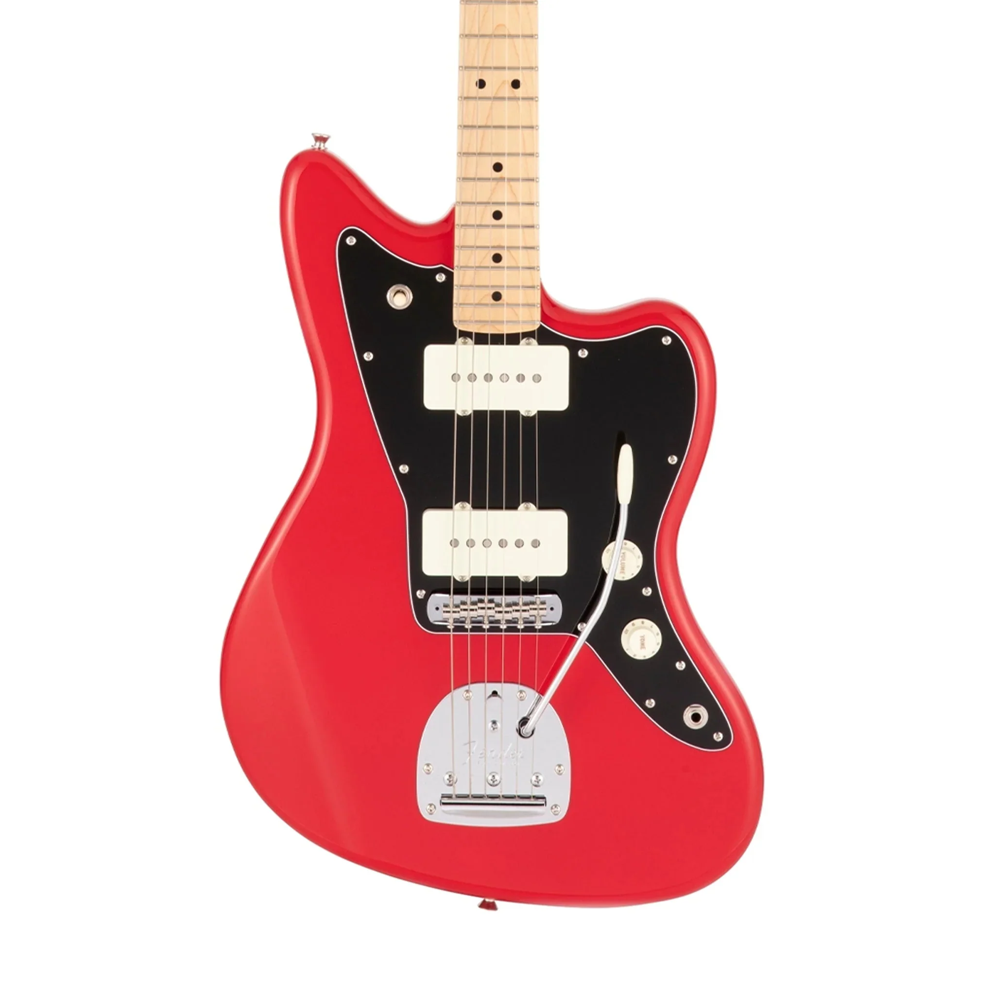 Fender MIJ Hybrid II Jazz Electric Guitar w/Maple Fretboard - Modena Red - Image 3