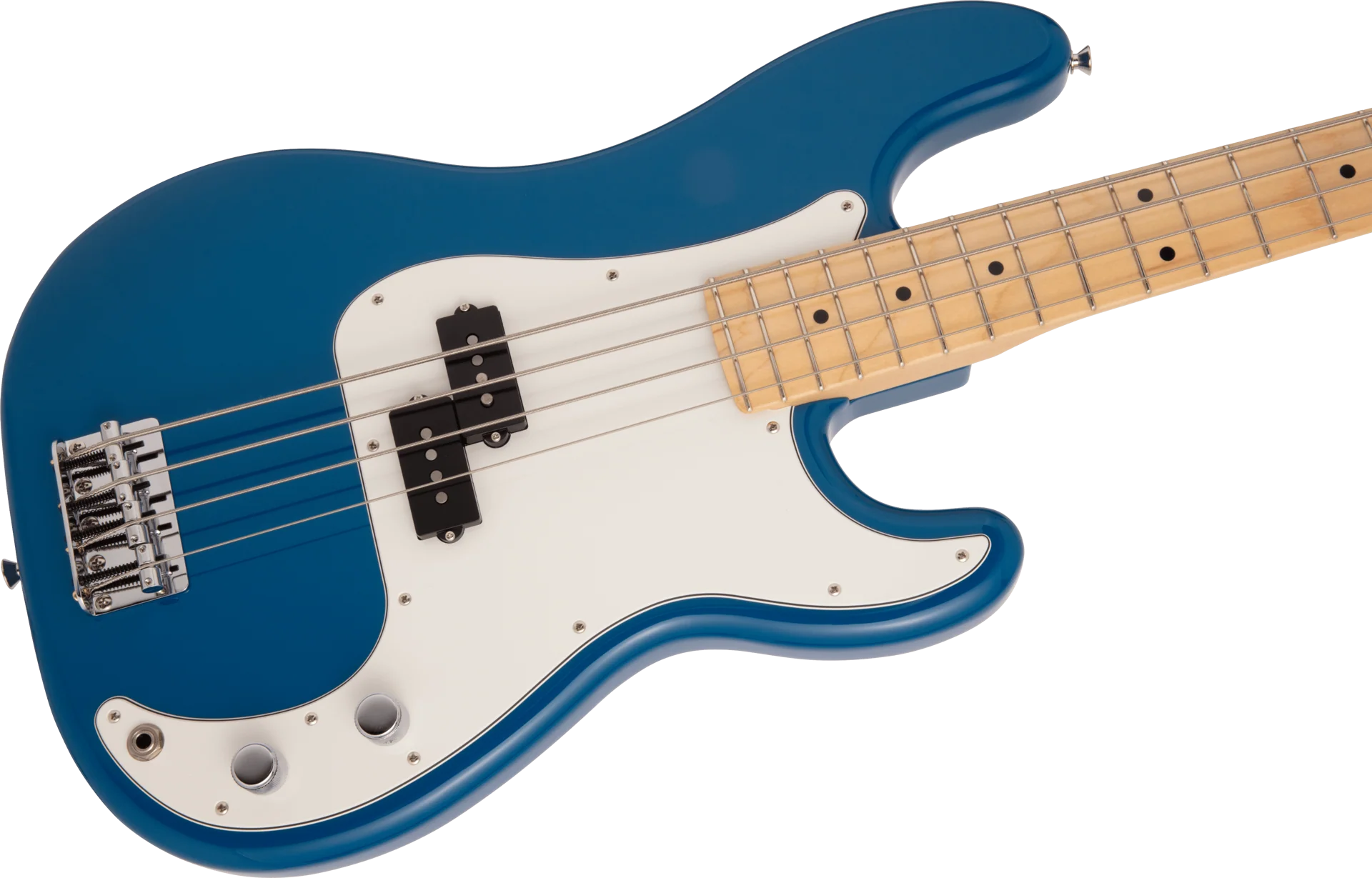Fender MIJ Hybrid II P Bass w/Maple Fretboard - Forest Blue - Image 4