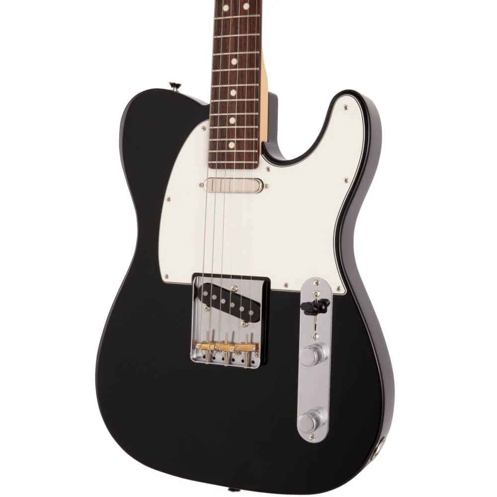 Fender MIJ Hybrid II Telecaster Electric Guitar w/Rosewood Fretboard - Black - Image 3
