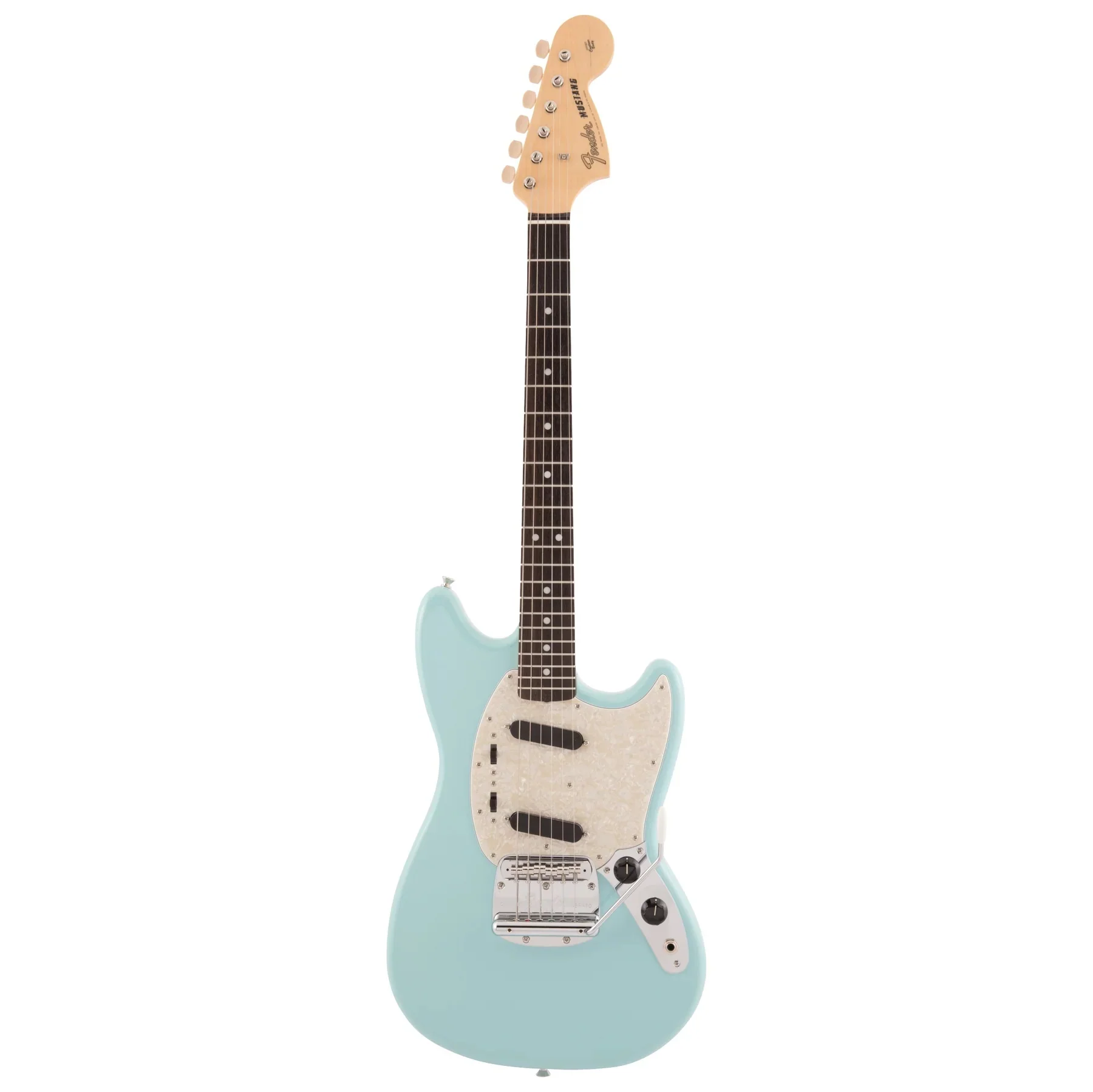 Fender MIJ Traditional 60s Mustang Electric Guitar w/Rosewood Fretboard - Daphne Blue