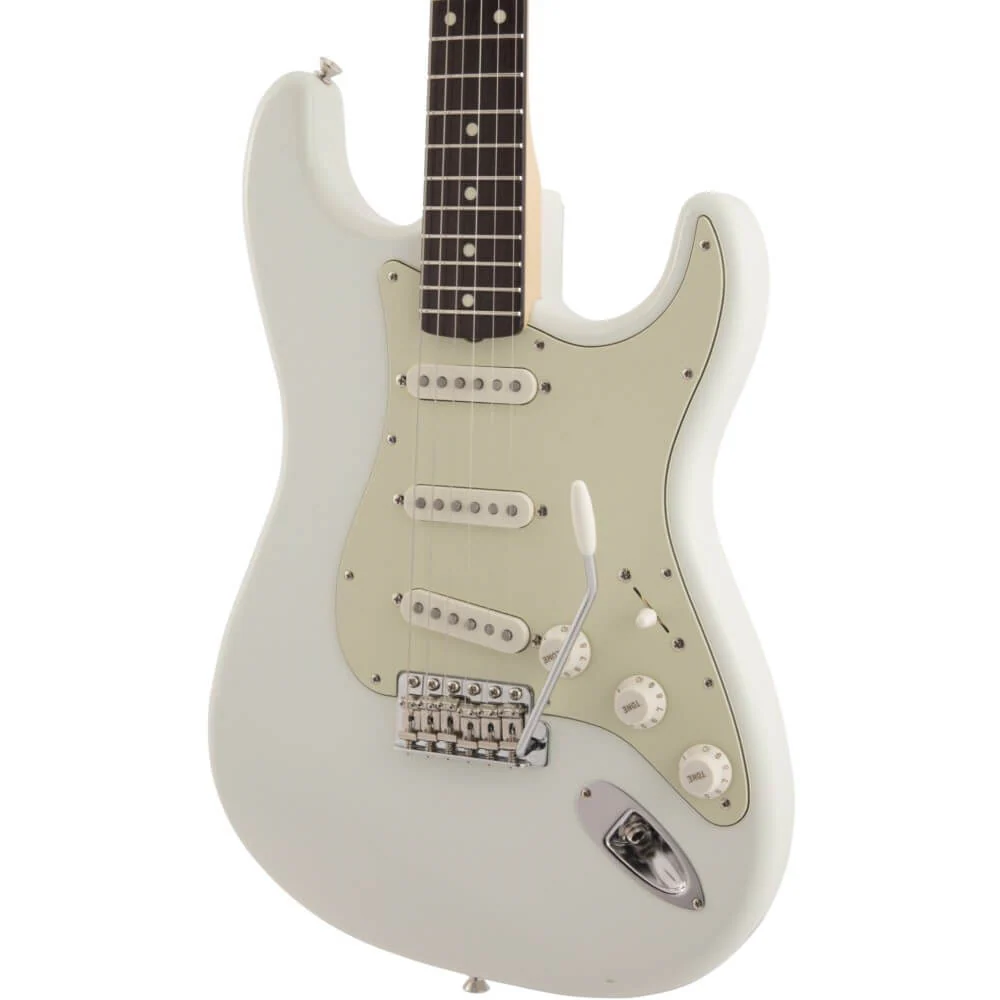 Fender MIJ Traditional '60s Stratocaster Electric Guitar - Olympic White - Image 3