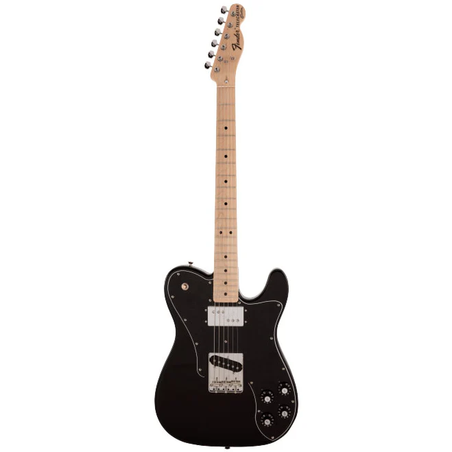 Fender MIJ Traditional 70s Telecaster Custom Electric Guitar w/Maple Fretboard - Black