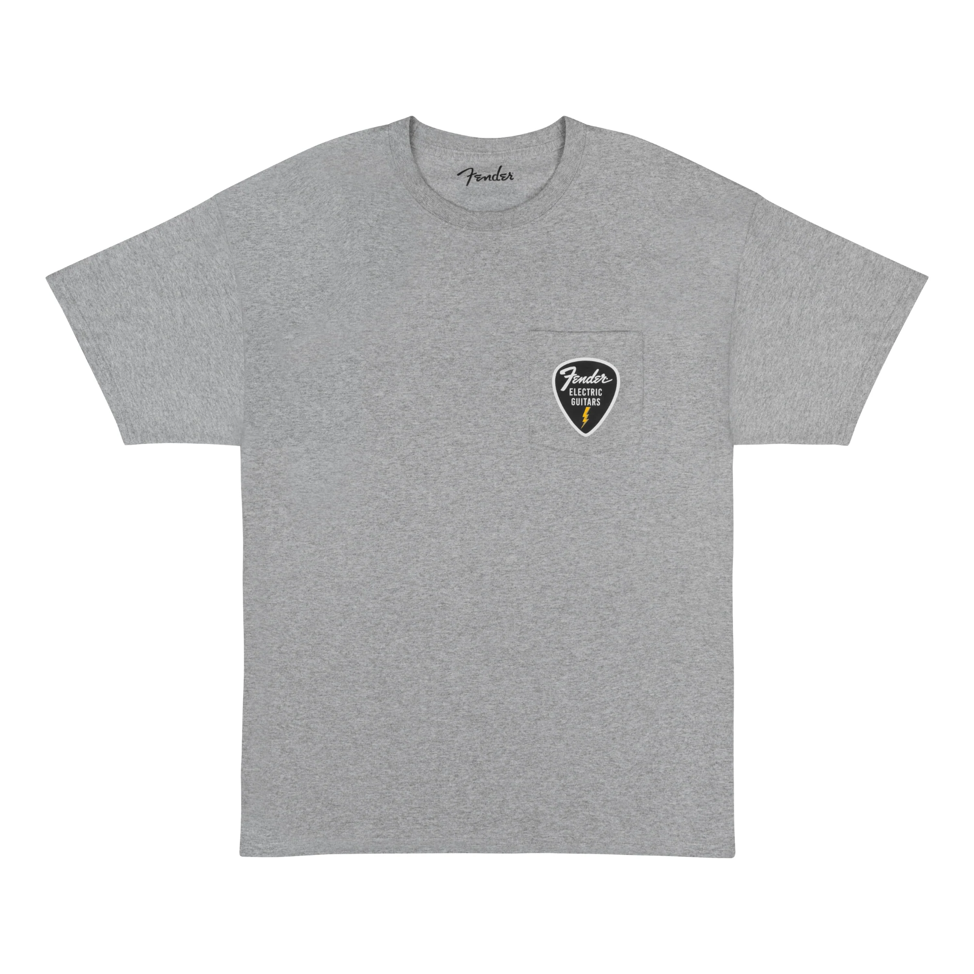 Fender Pick Patch Pocket T-Shirt - Athletic Gray (S) - Image 2