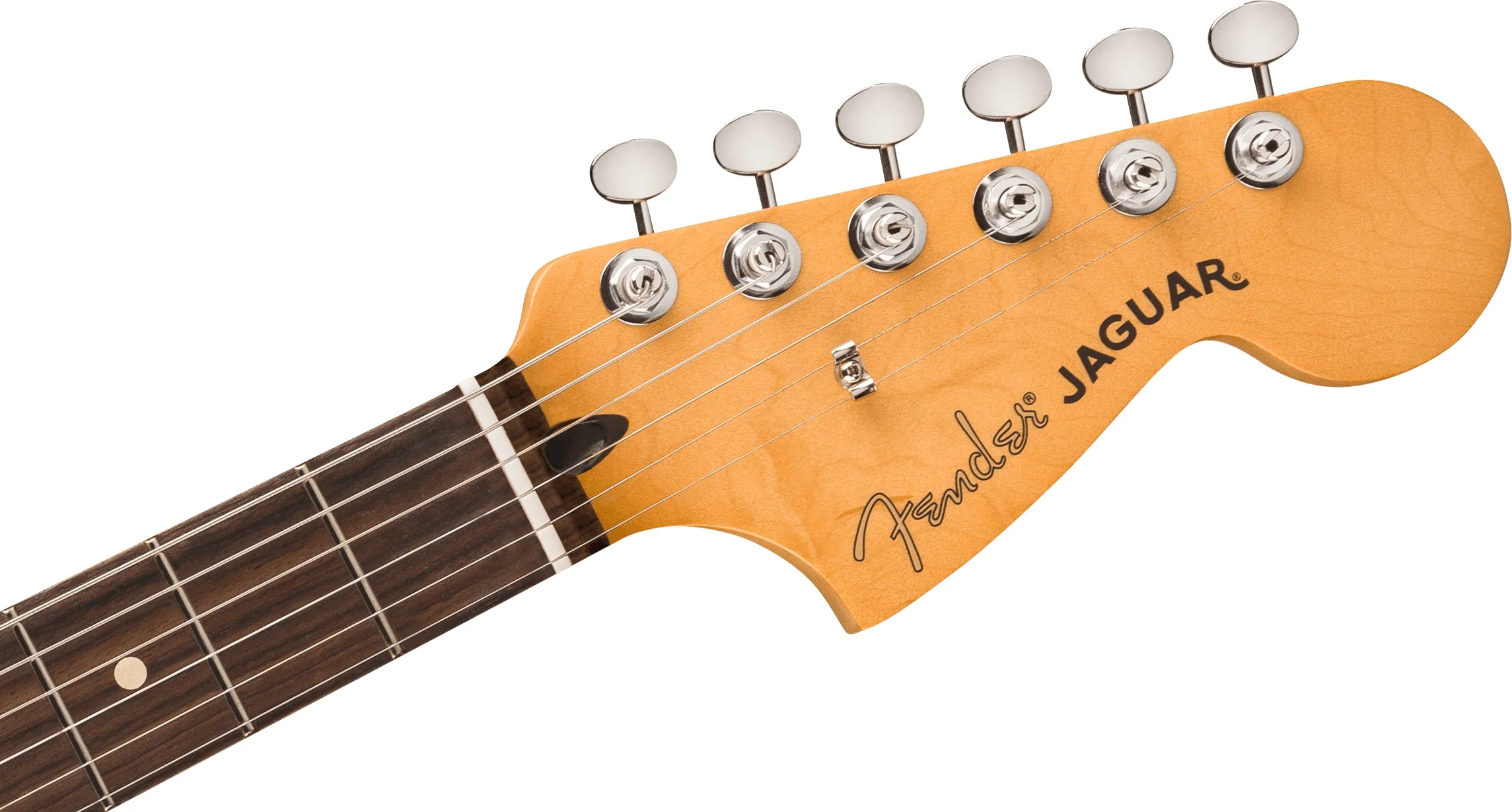 Fender Player II Jaguar Electric Guitar w Rosewood Fretboard - Hialeah Yellow - Image 4
