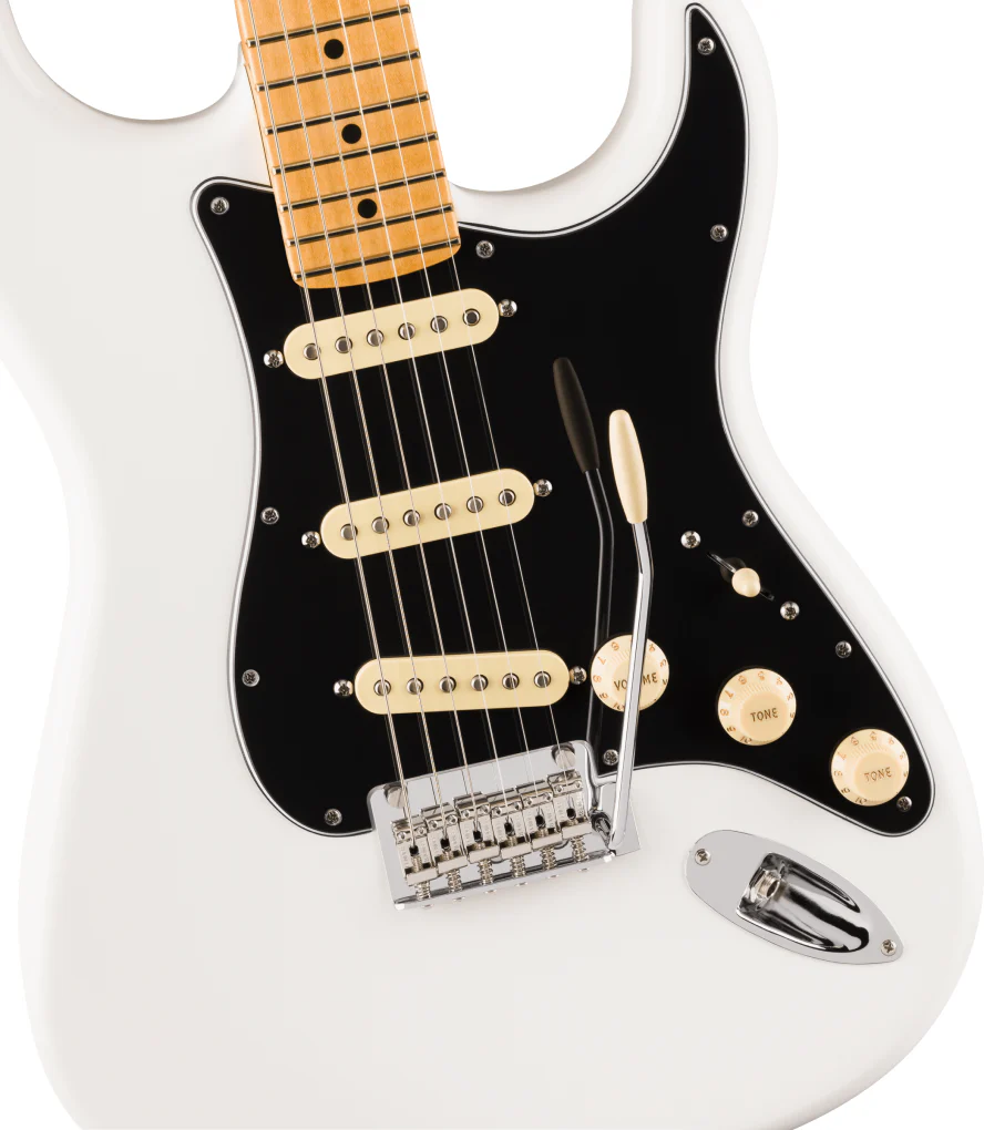 Fender Player II Stratocaster Electric Guitar with Maple Fretboard in Polar White - Image 3