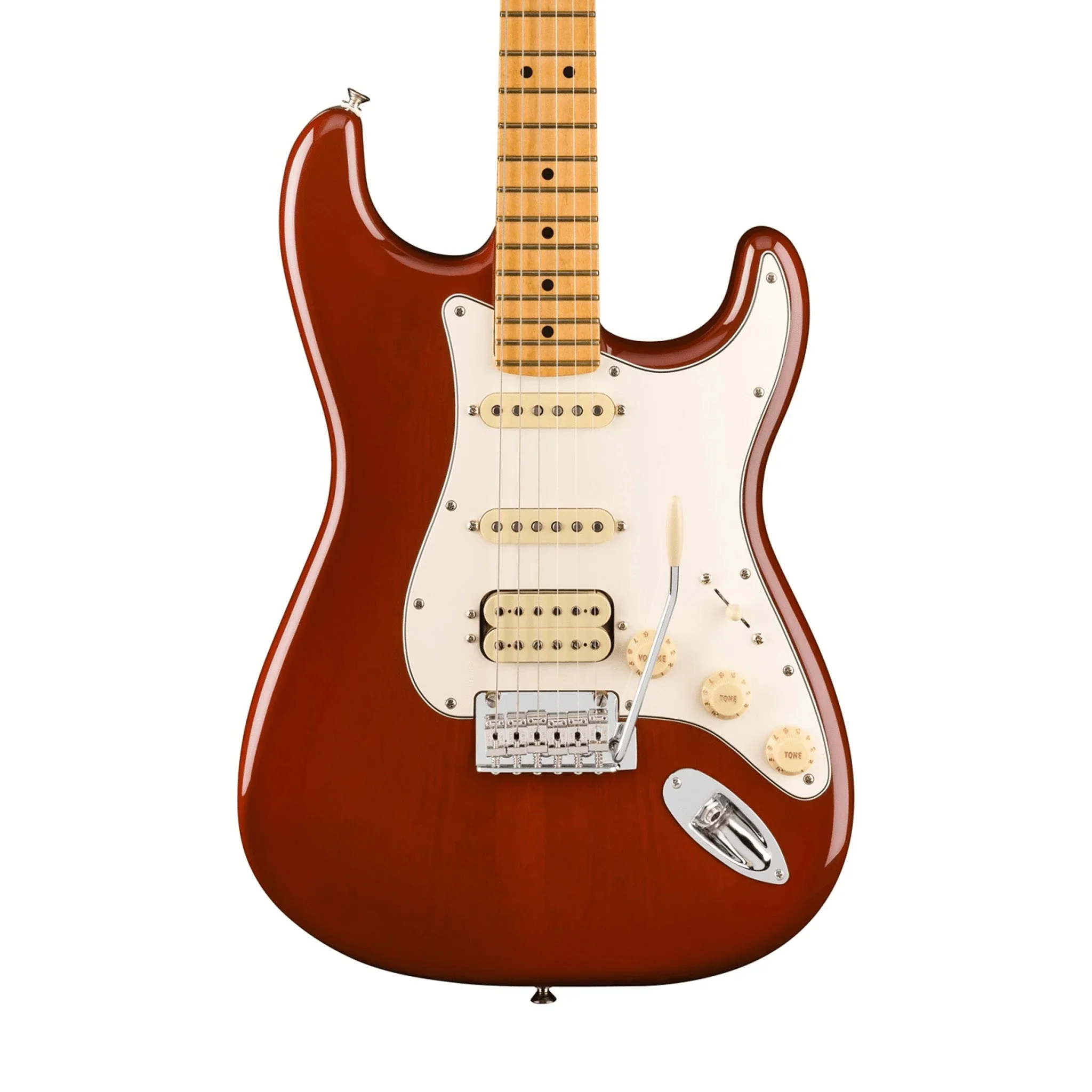 Fender Player II Stratocaster HSS Electric Guitar with Maple Fretboard - Transparent Mocha Burst - Image 3