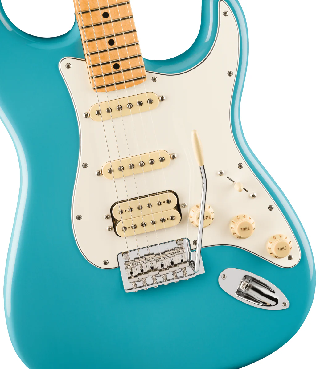 Fender Player II Stratocaster HSS Electric Guitar with Maple Fretboard - Aquatone Blue - Image 3